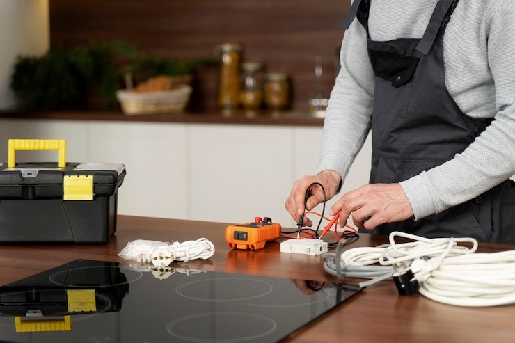 service maintenance worker repairing 23 2149176683